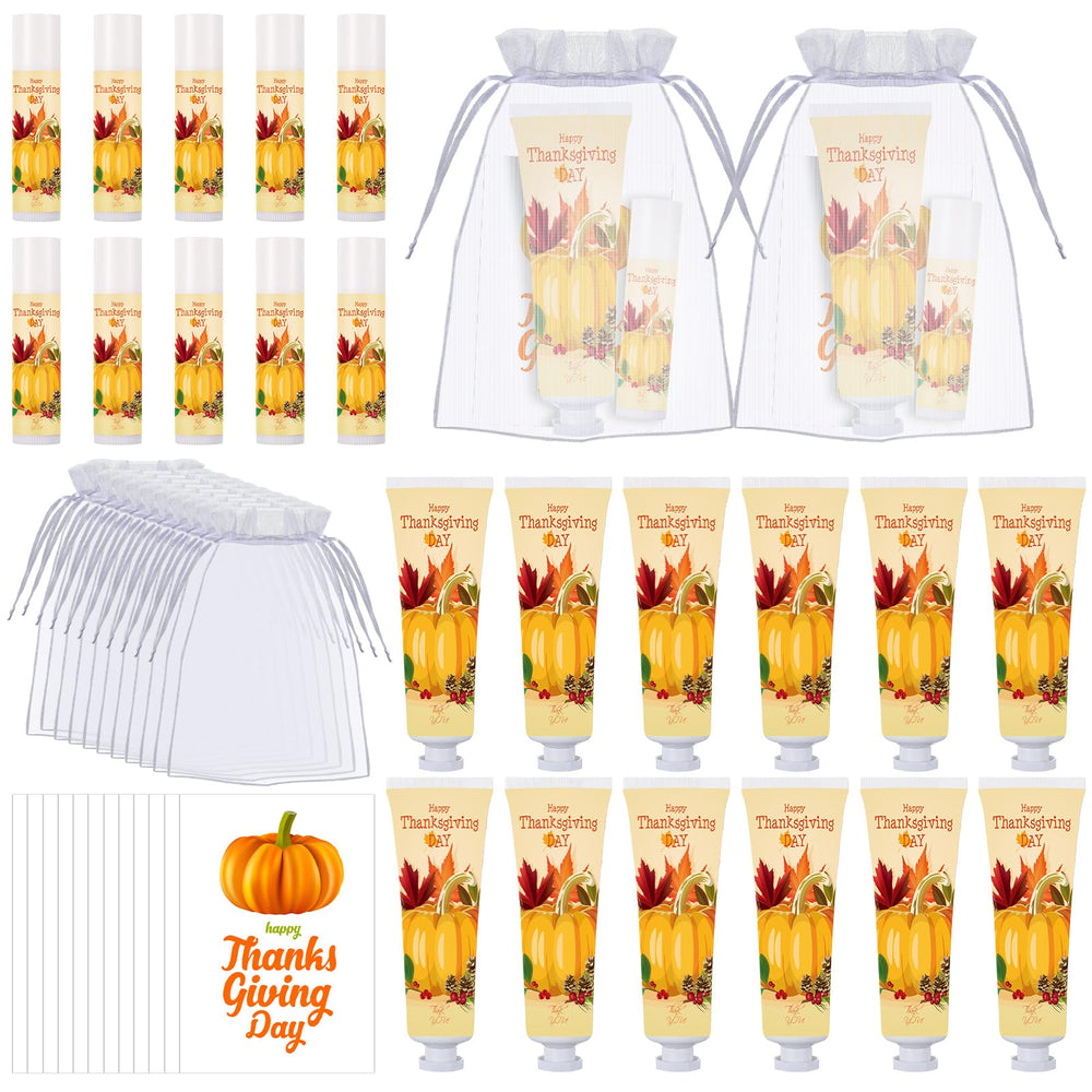 Heigble fall hand cream with pumpkin pattern delivers portable hydration.