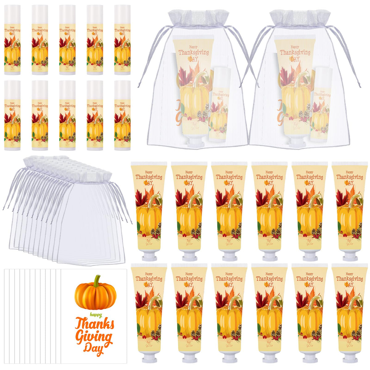 Heigble fall hand cream with pumpkin pattern delivers portable hydration.