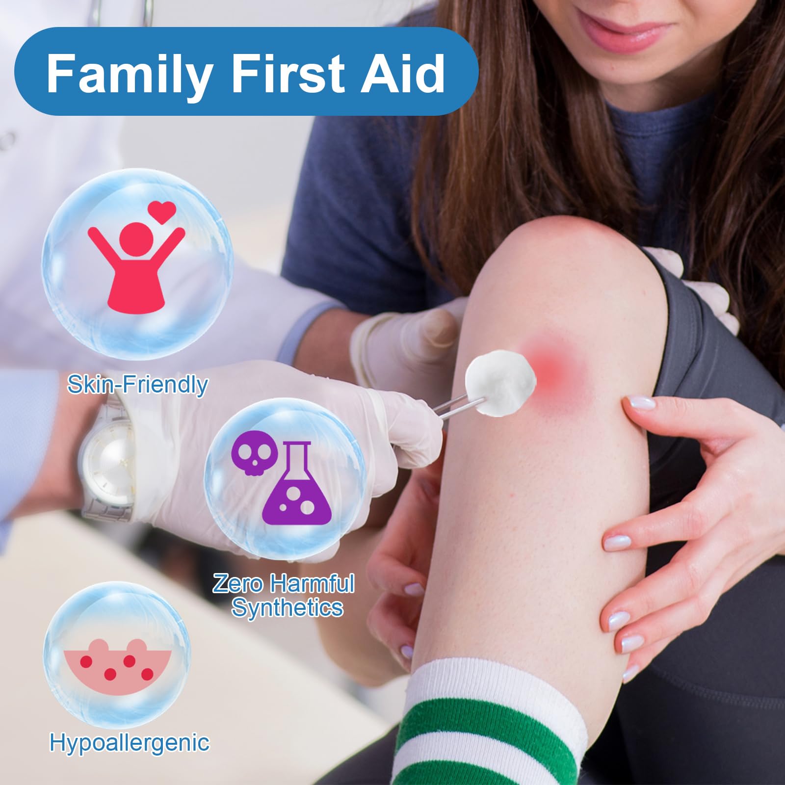 Heigble multipurpose cotton balls suited for arts, crafts, facial care, and DIY projects.