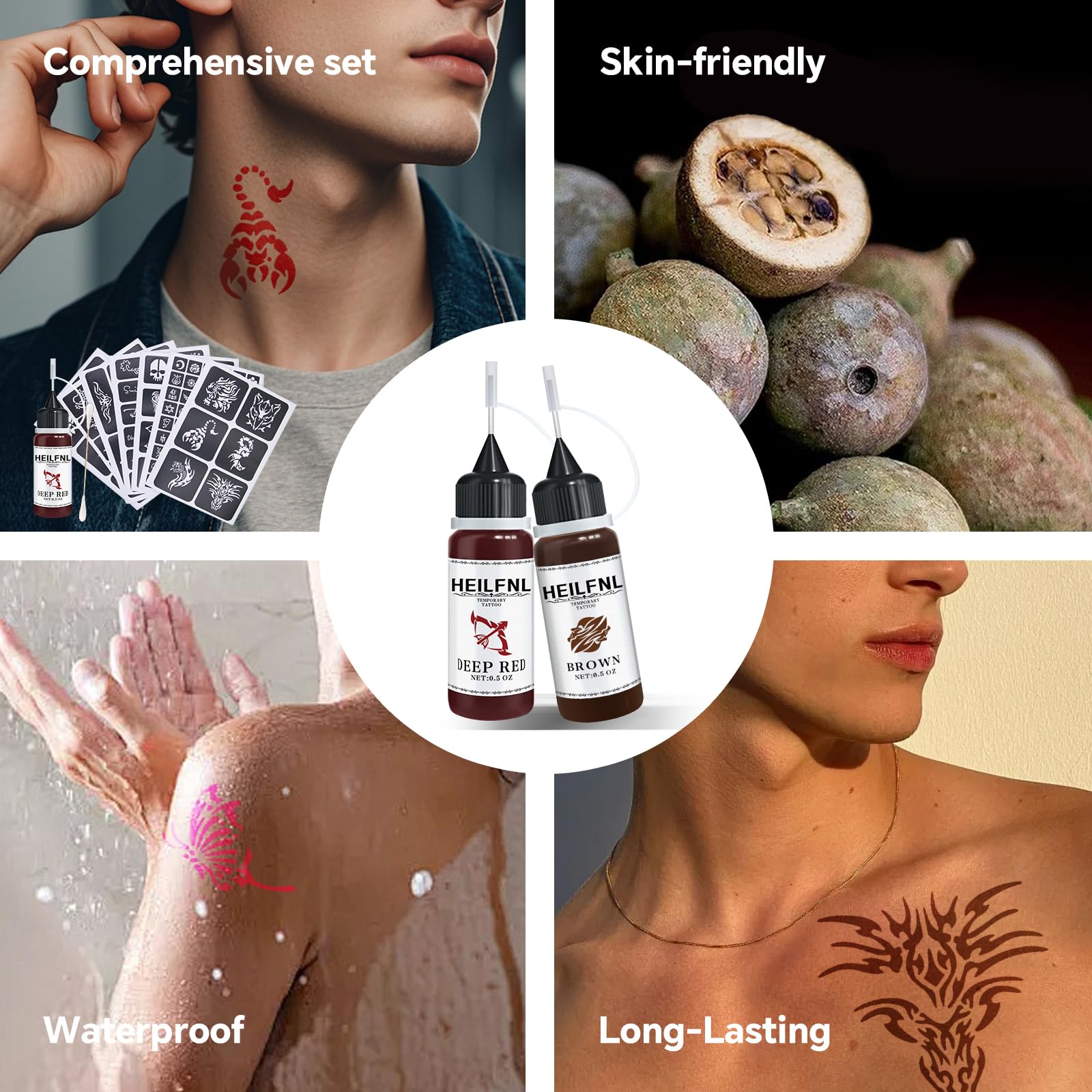 HEILFNL cotton swabs pack for clean, precise tattoo application.