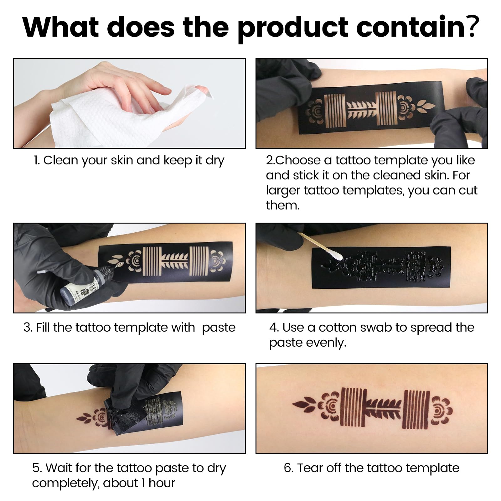 HEILFNL tattoo kit easy-application enables beginners to create skin art