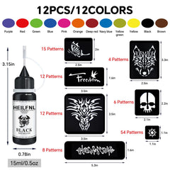 HEILFNL tattoo templates 111 pieces for easy, customizable designs.