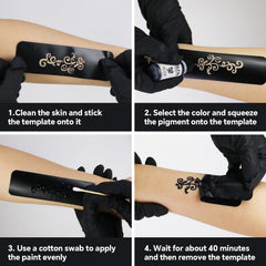 HEILFNL waterproof temporary tattoos withstand daily activity for 5–7 days.