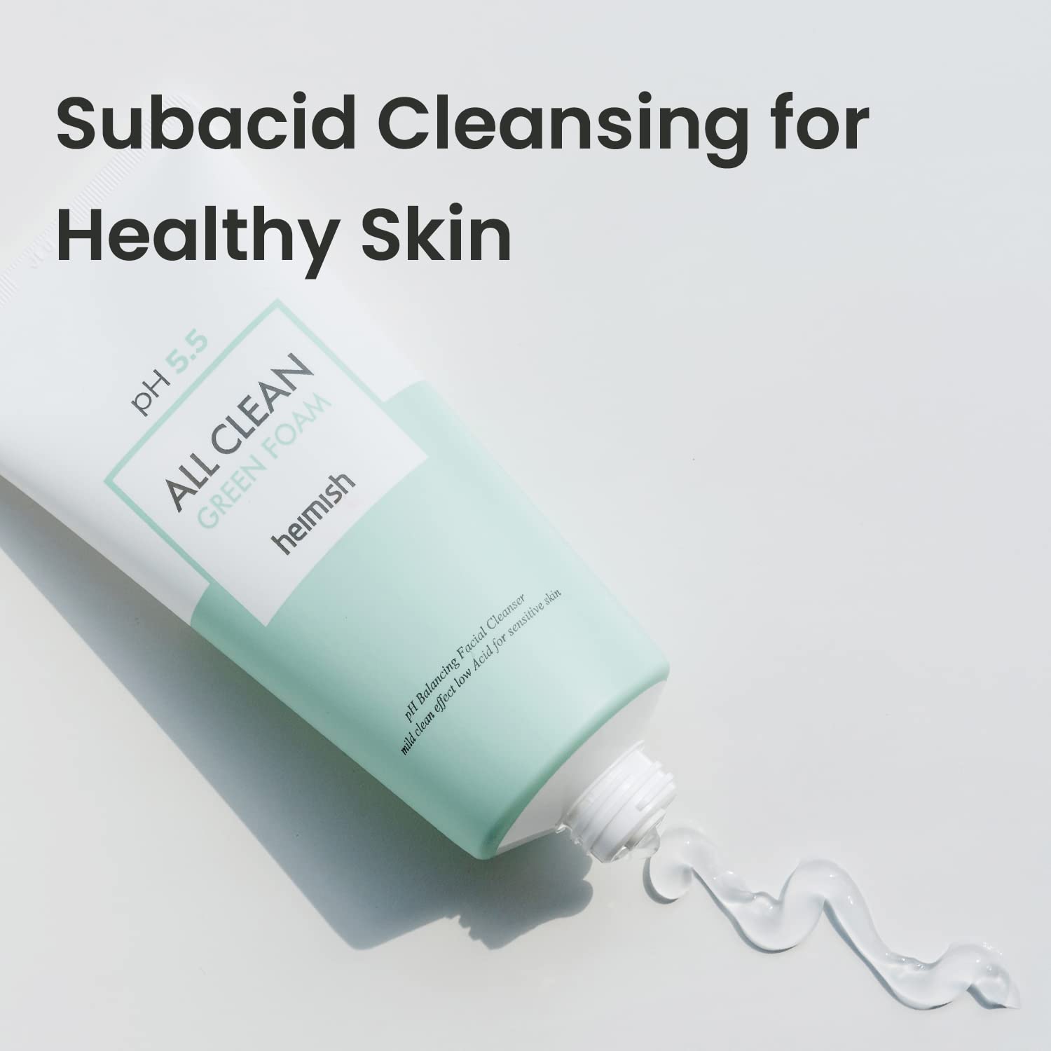 HEIMISH All Clean Green Foam Wash vegan-certified status signals safe, eco-friendly daily use.