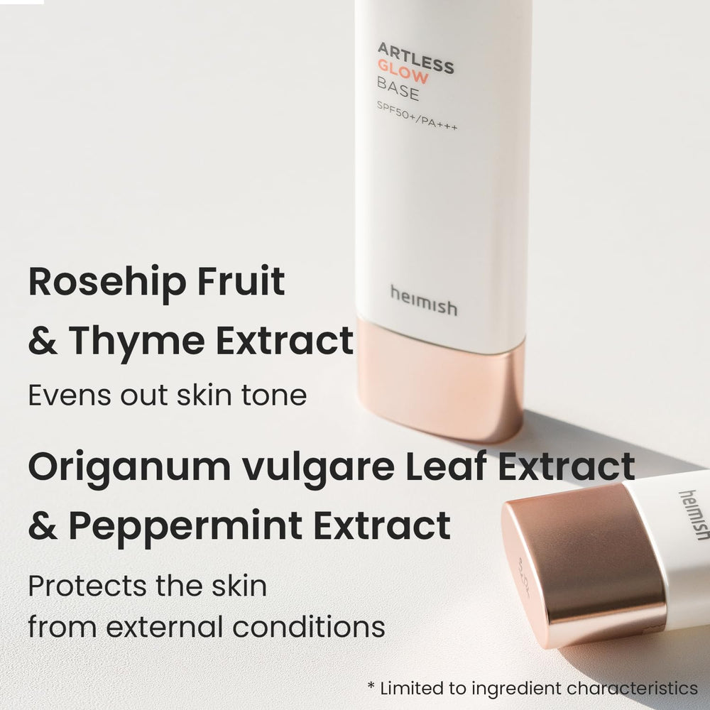 HEIMISH Artless Glow Base eco-friendly packaging supports quick, irritation-free routines