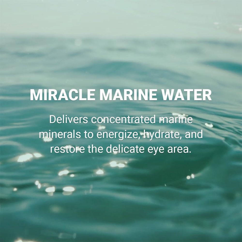 HEIMISH Marine Care Eye Cream swirl demonstrates even spread for easy application.