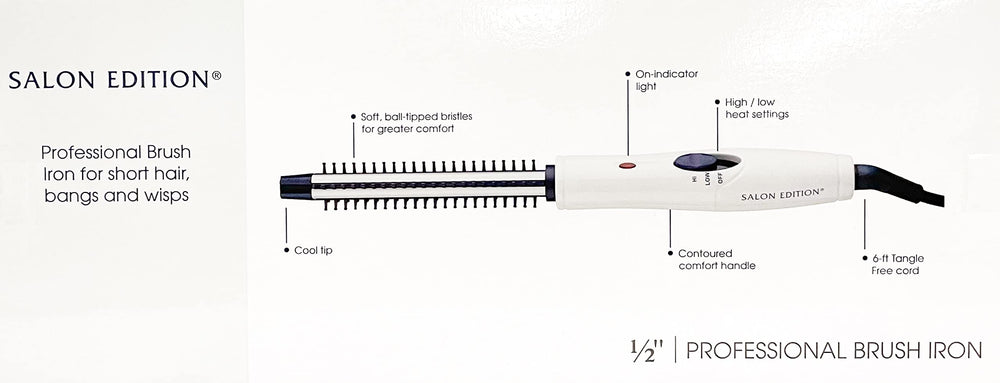 Helen of Troy Brush Iron creates voluminous curls with even heat distribution and control.