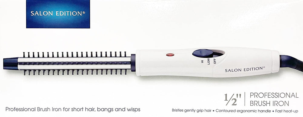 Helen of Troy Brush Iron fast heating for quick styling and defined curls.