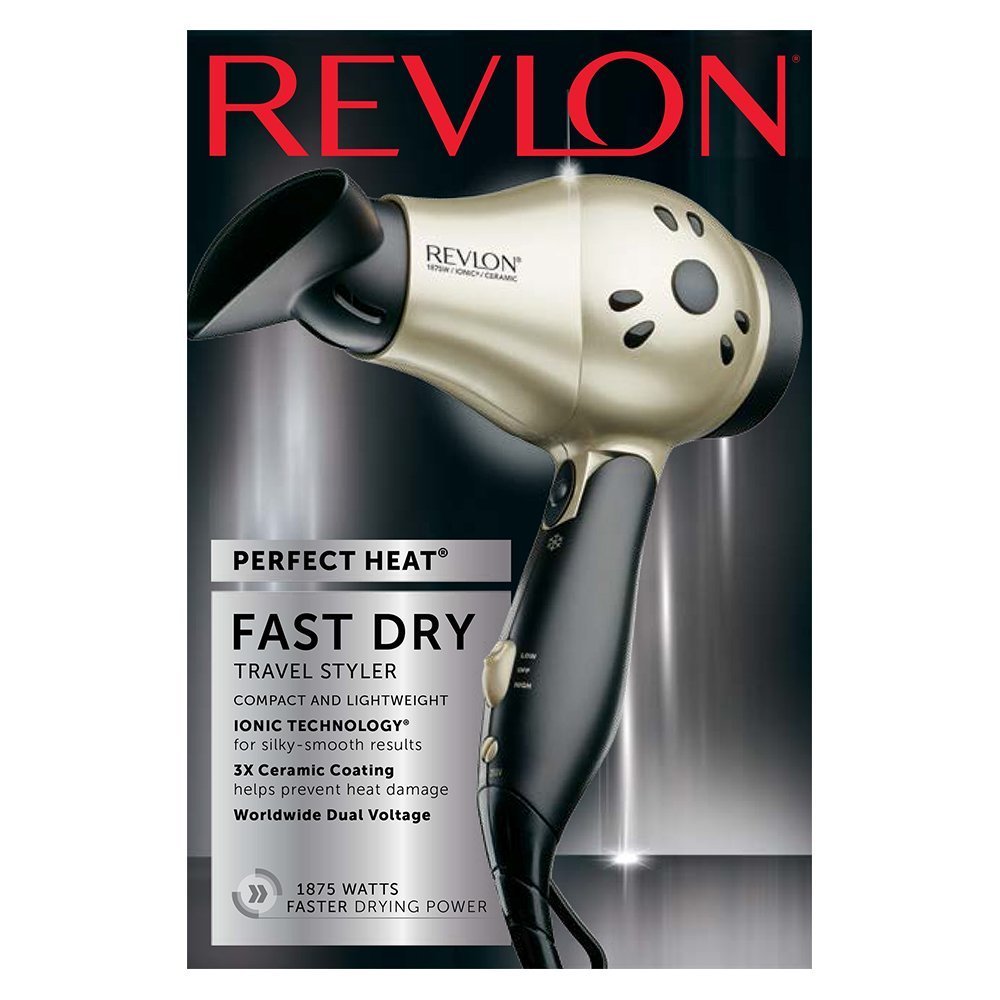 Helen Of Troy Revlon 1875W ionic-technology helps reduce frizz for silky results.