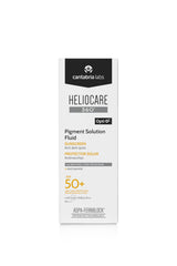 Heliocare 360 Pigment Fluid on skin during application suggests easy blending
