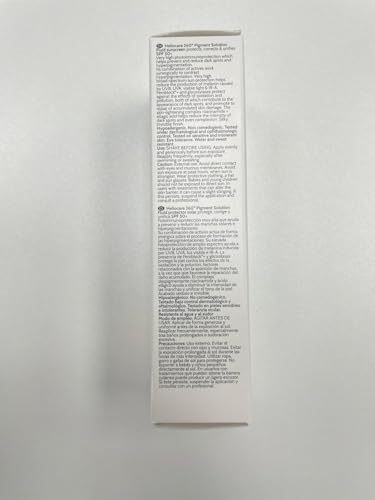 Heliocare 360 Pigment Fluid outer packaging highlights 50ml size