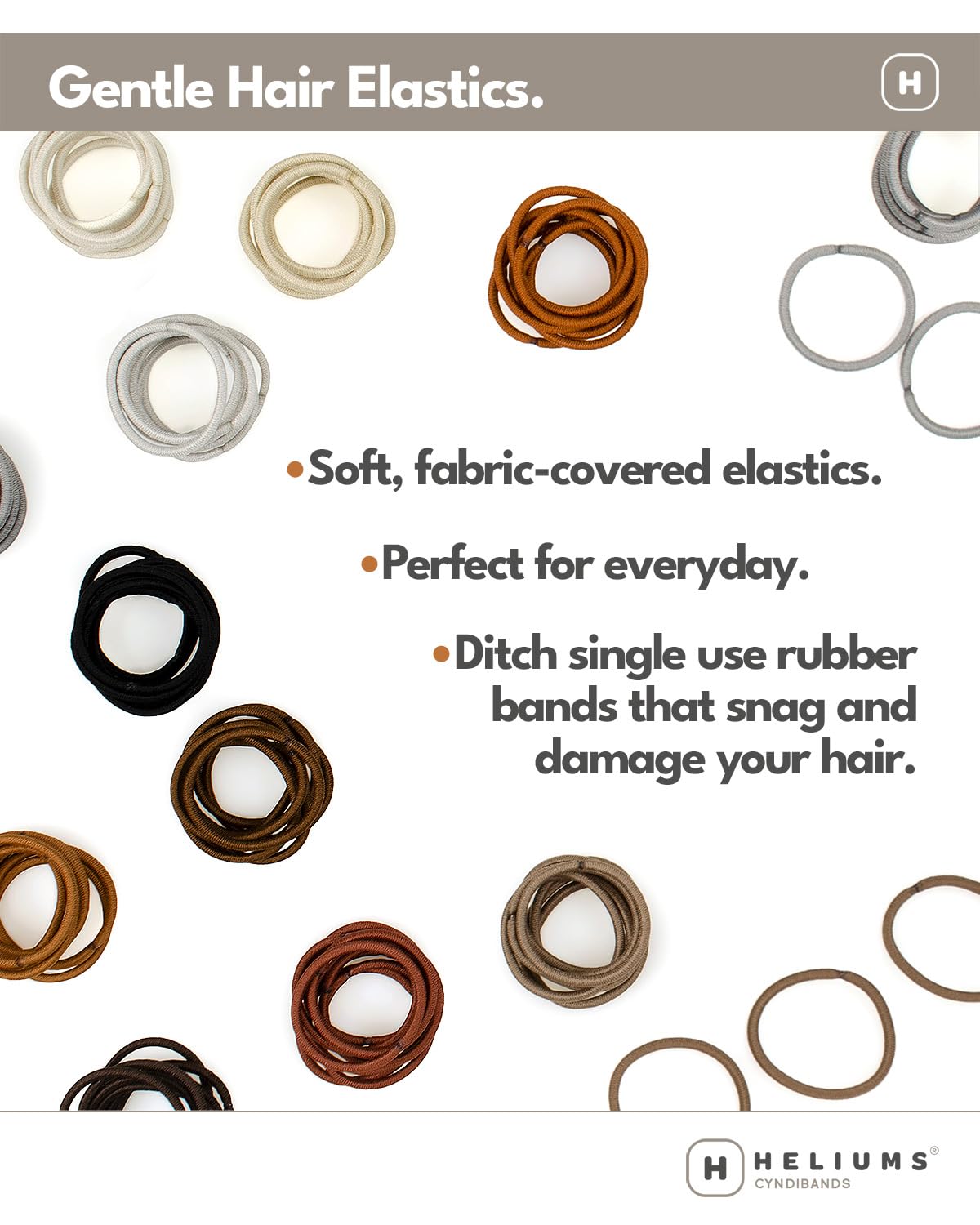 Heliums 48-count pack ready to replenish your hair-tie supply.