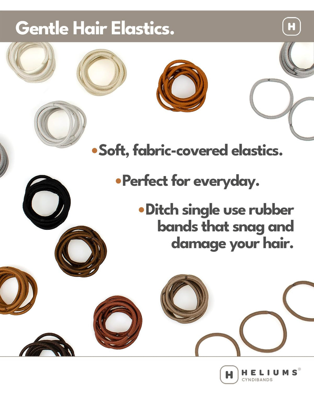 Heliums 48-count pack ready to replenish your hair-tie supply.
