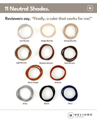 Heliums 6mm thin hair ties 1.75 inch length for delicate ponytails