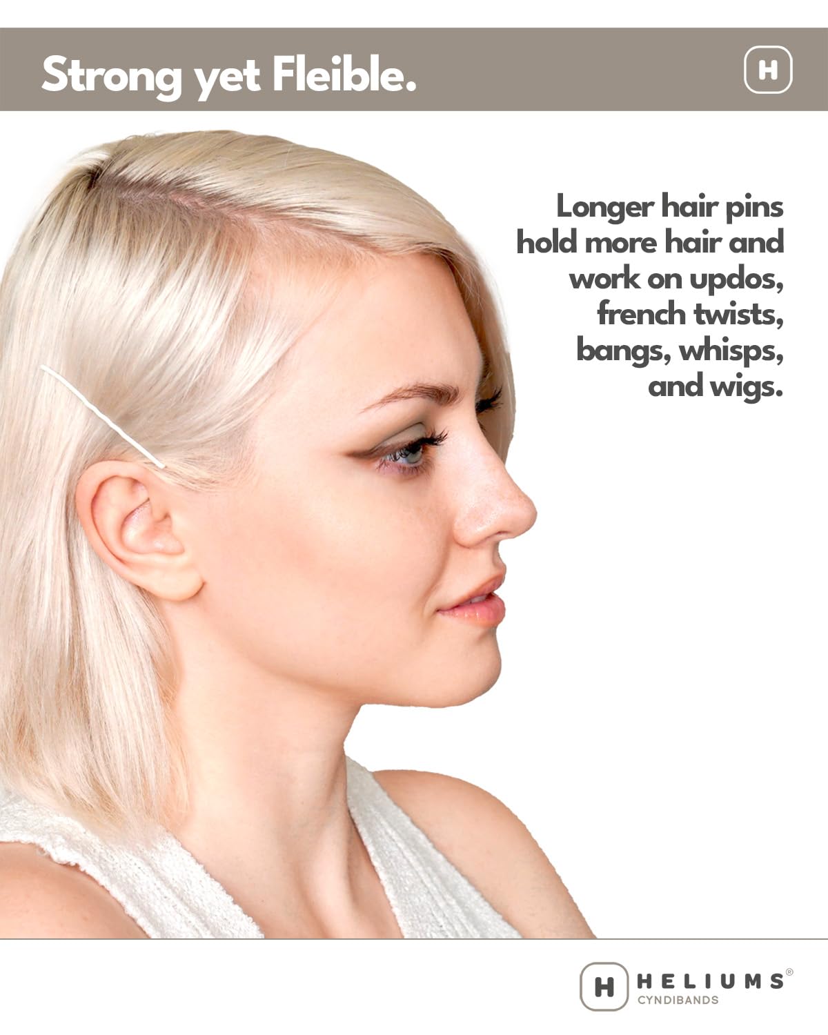 Heliums bobby pins close-up highlighting wavy texture for grip