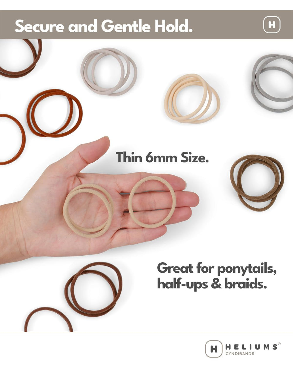 Heliums neutral shade palette highlights 15 color options to blend with various hair tones.