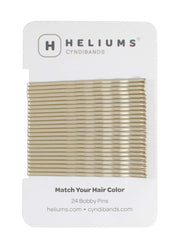Heliums large bobby pins in light ash blonde side view showing secure hold