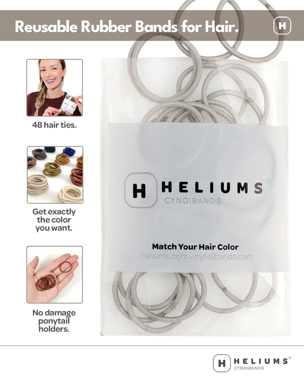 Heliums no-damage fabric-covered design auburn red prevents snagging