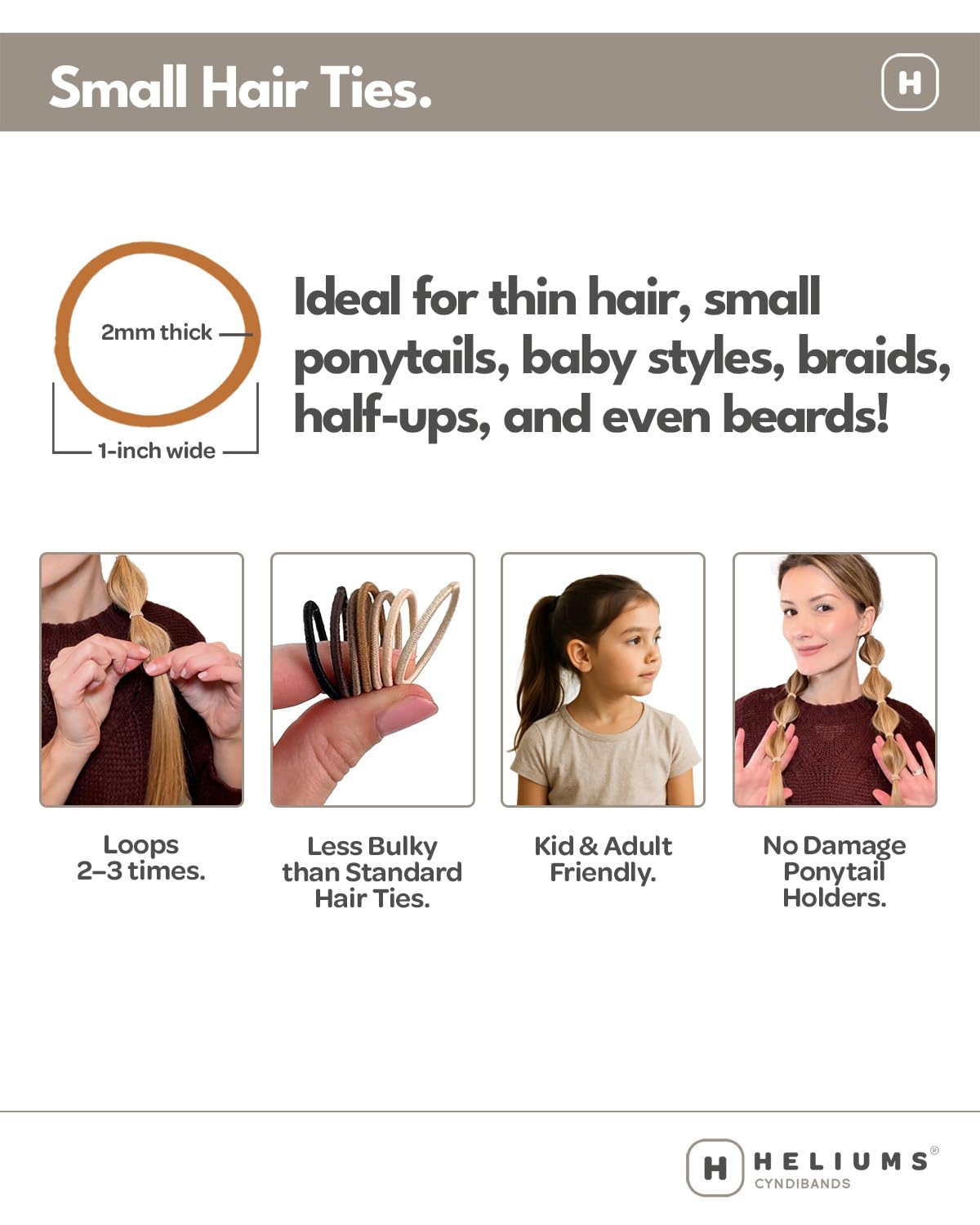 Heliums thin hair ponytail auburn red in action for subtle lift