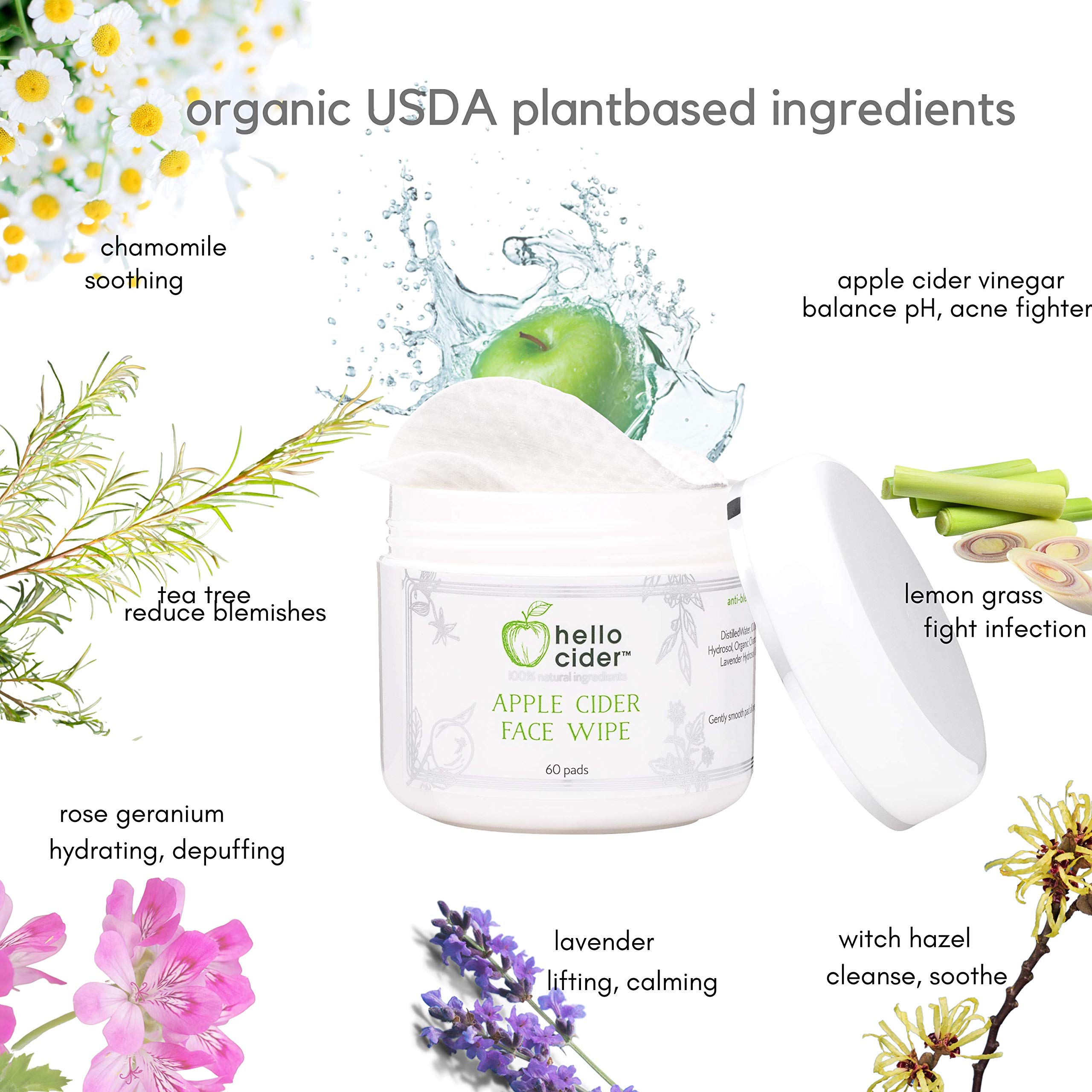 Hello Cider organic hydrosols provide a soothing botanical base during morning skincare.