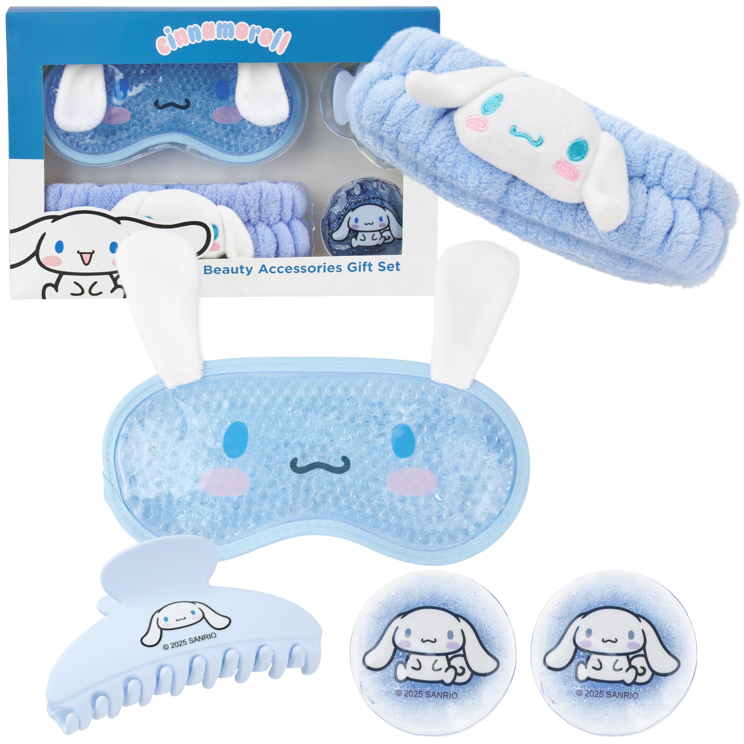 Hello Kitty Cinnamoroll cooling eye mask for refreshed eyes.
