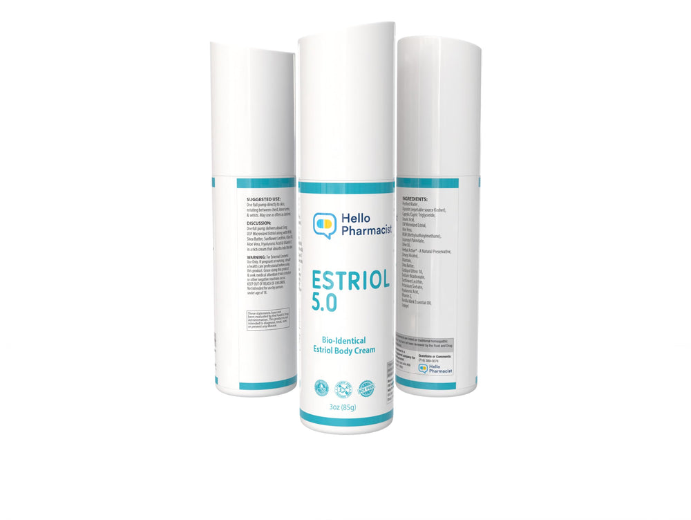 HelloPharmacist estriol 5.0 cream with hyaluronic acid glow shot for hydration