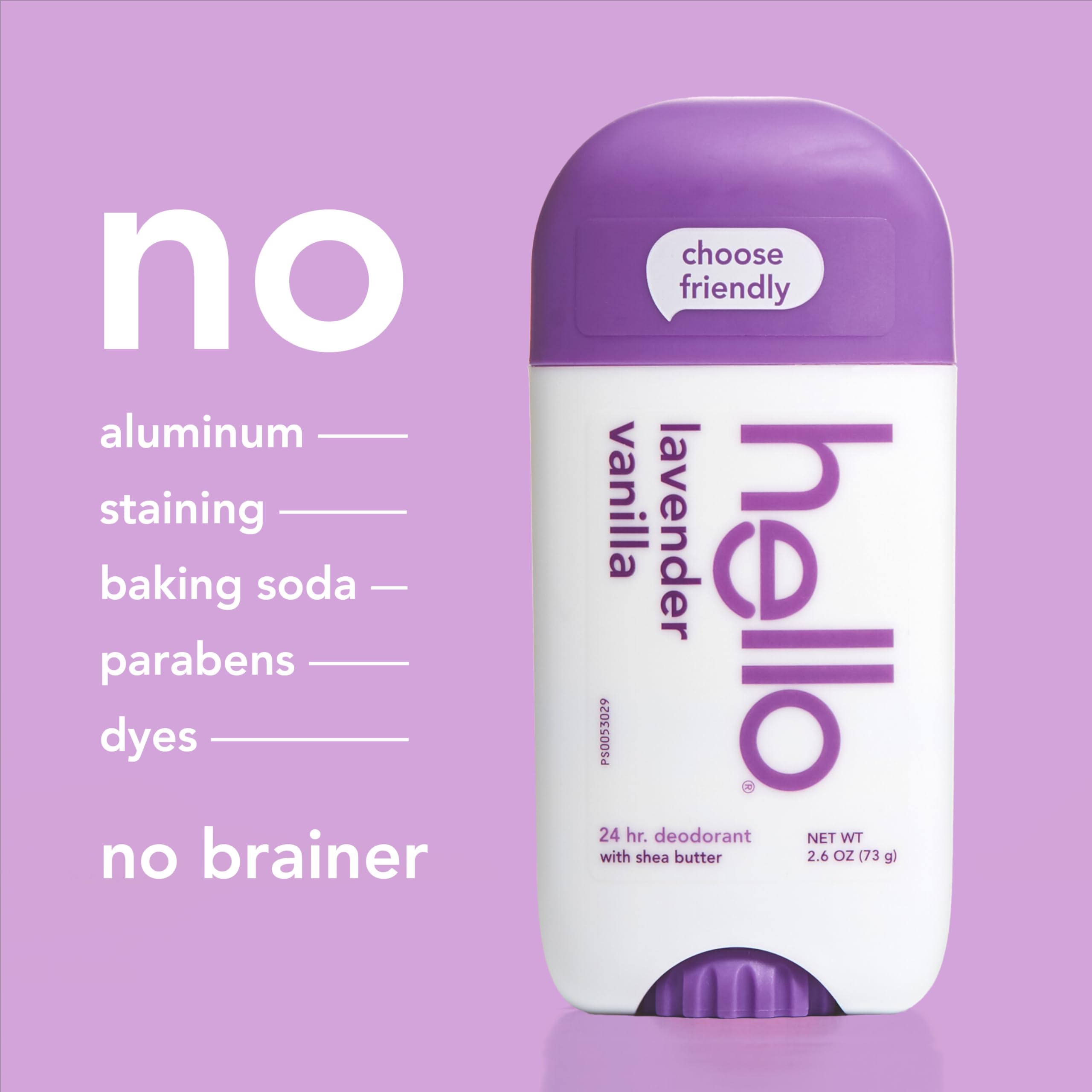 Hello vegan-certified packaging emphasizes ethical, cruelty-free choice.