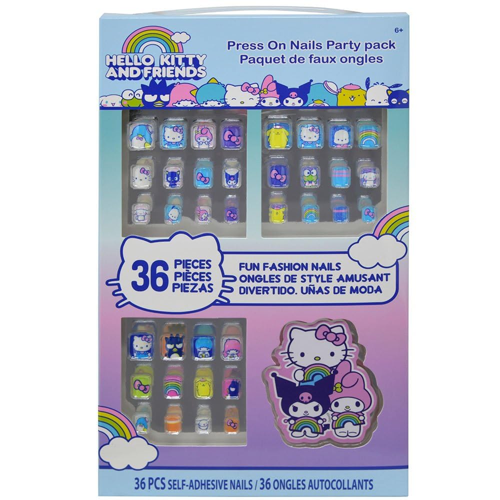 Hello Kitty 36-press-on nails pack for kid-friendly at-home manicures