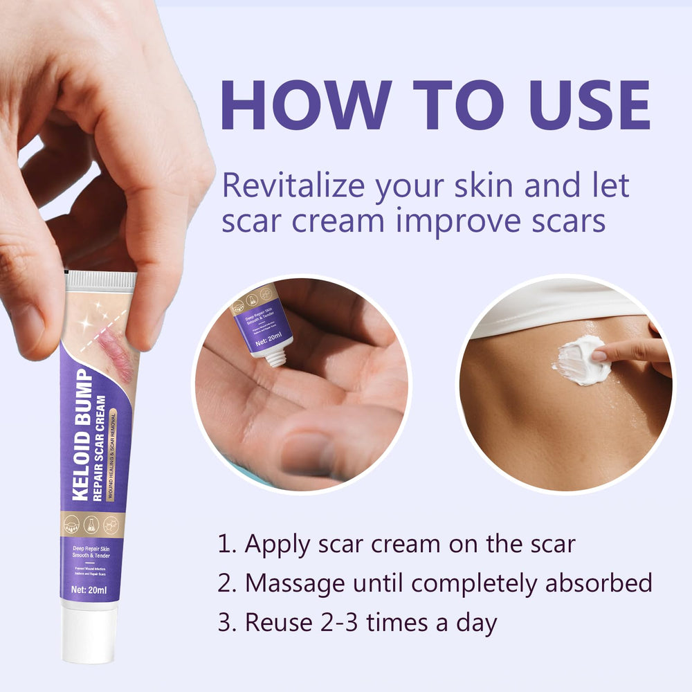 Hemir Keloid Bump Removal Cream daily-use scene communicates routine integration.
