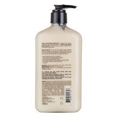 Hempz Age Defying Body Moisturizer bottle back showing hemp seed oil ingredients for nourishment