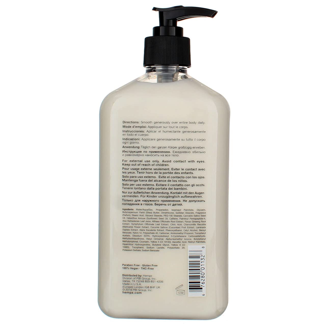 Hempz Age Defying Body Moisturizer 2-pack display emphasizes value and skin care convenience