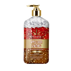 Hempz Apple Cider Nutmeg lotion bottle delivers daily hydration for all skin types.
