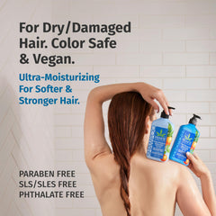 Hempz Biotin Conditioner dispensing-pump enables easy application and even coverage.