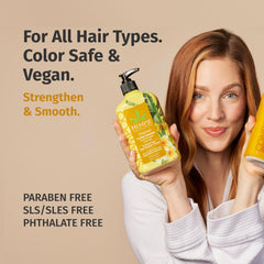 Hempz Biotin Hair Shampoo pump dispenser shown for easy daily use.