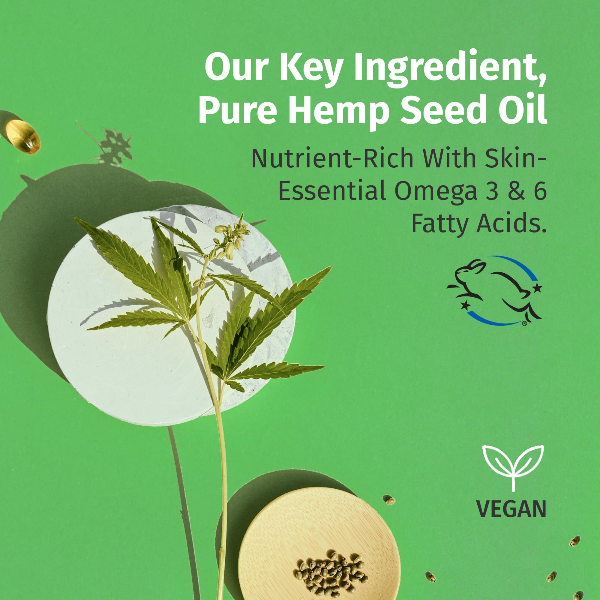 Label highlights sulfate-free, vegan, and clean beauty attributes of Hempz Biotin Shampoo