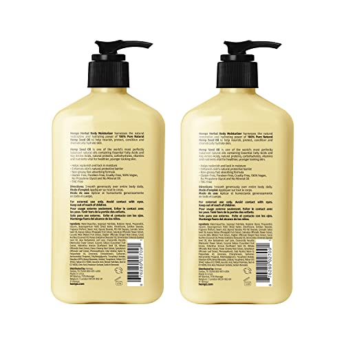 Hempz body lotion texture close-up reveals creamy consistency for daily moisture.