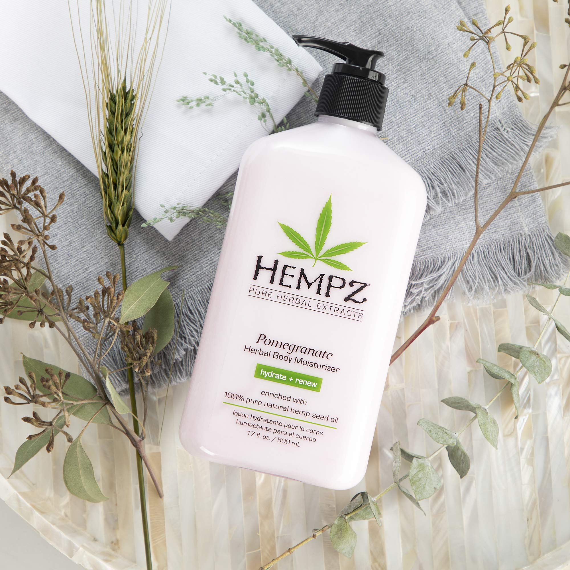 Hempz body lotion pomegranate extract label hints real fruit nourishment