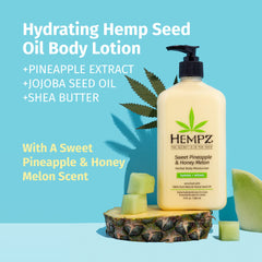 HEMPZ texture closeup—lightweight, non-greasy hydration on skin.