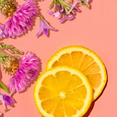 Hempz Citrus Blossom texture swatch shows creamy, skin-nourishing application.