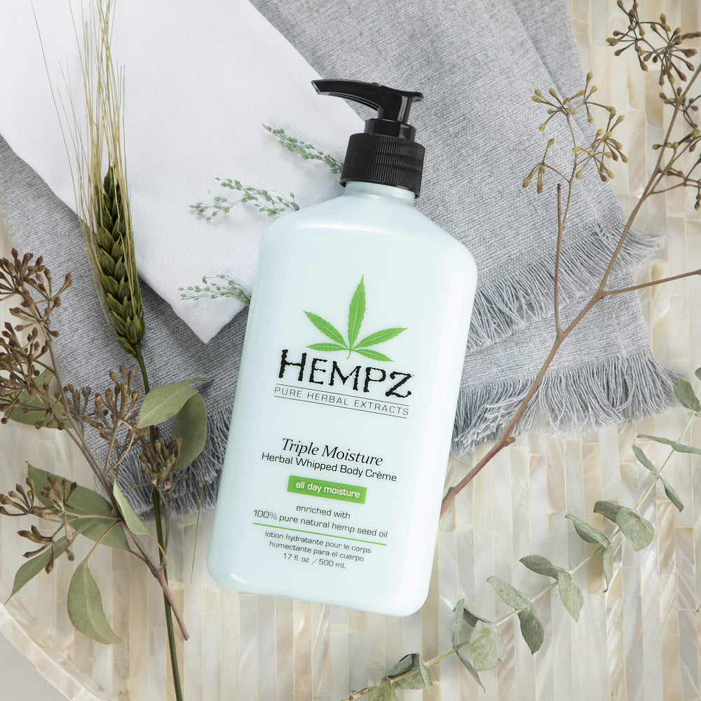 HEMPZ Cogon Grass Extract closeup emphasizing mineral-rich skin support