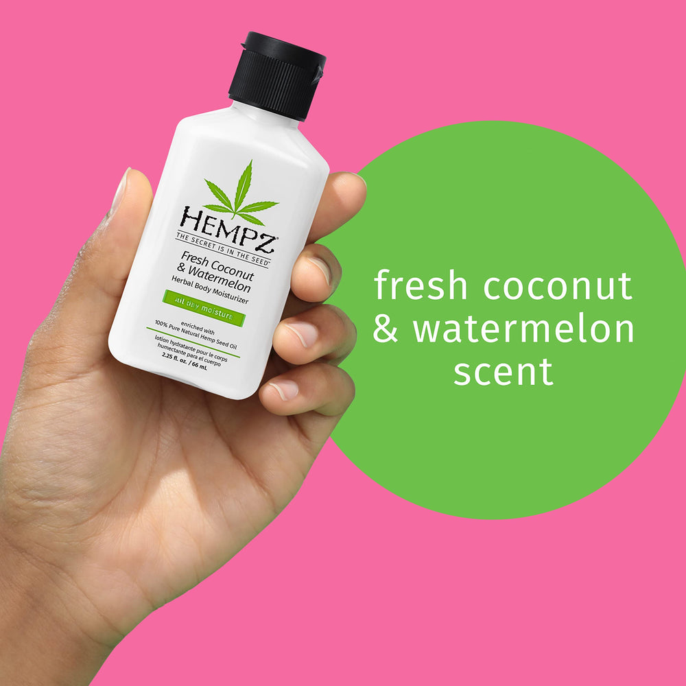 Hempz Pearl White packaging image emphasizes paraben-free vegan cruelty-free formula.