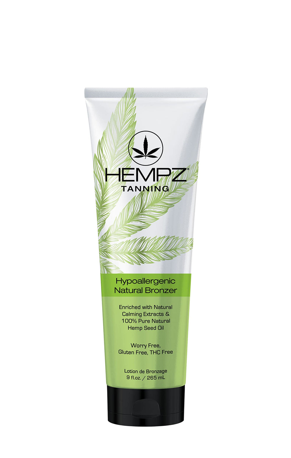 HEMPZ hypoallergenic natural bronzer bottle for hydrating self-tanning on sensitive skin