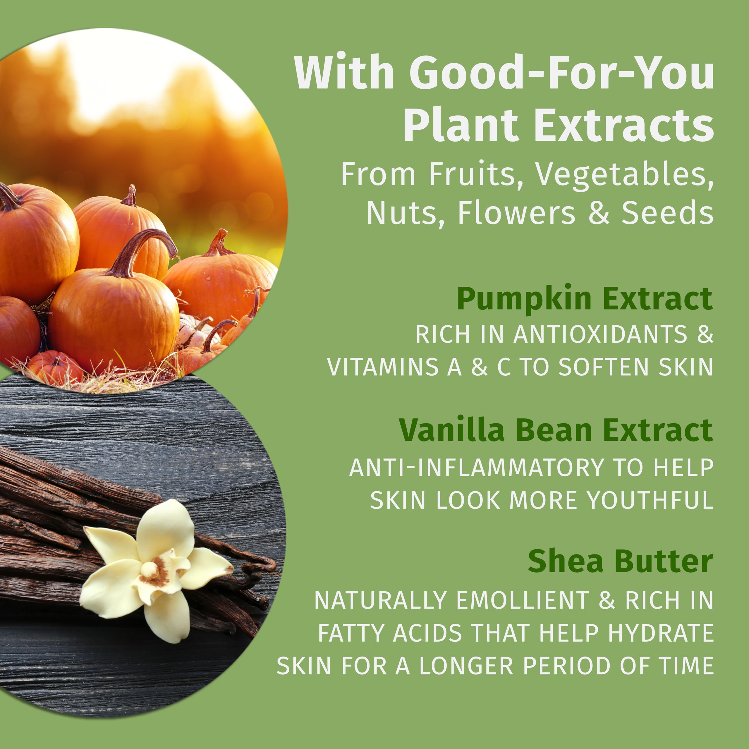 Hempz Pumpkin Spice Vanilla Chai lotion on hands demonstrates quick smooth application.