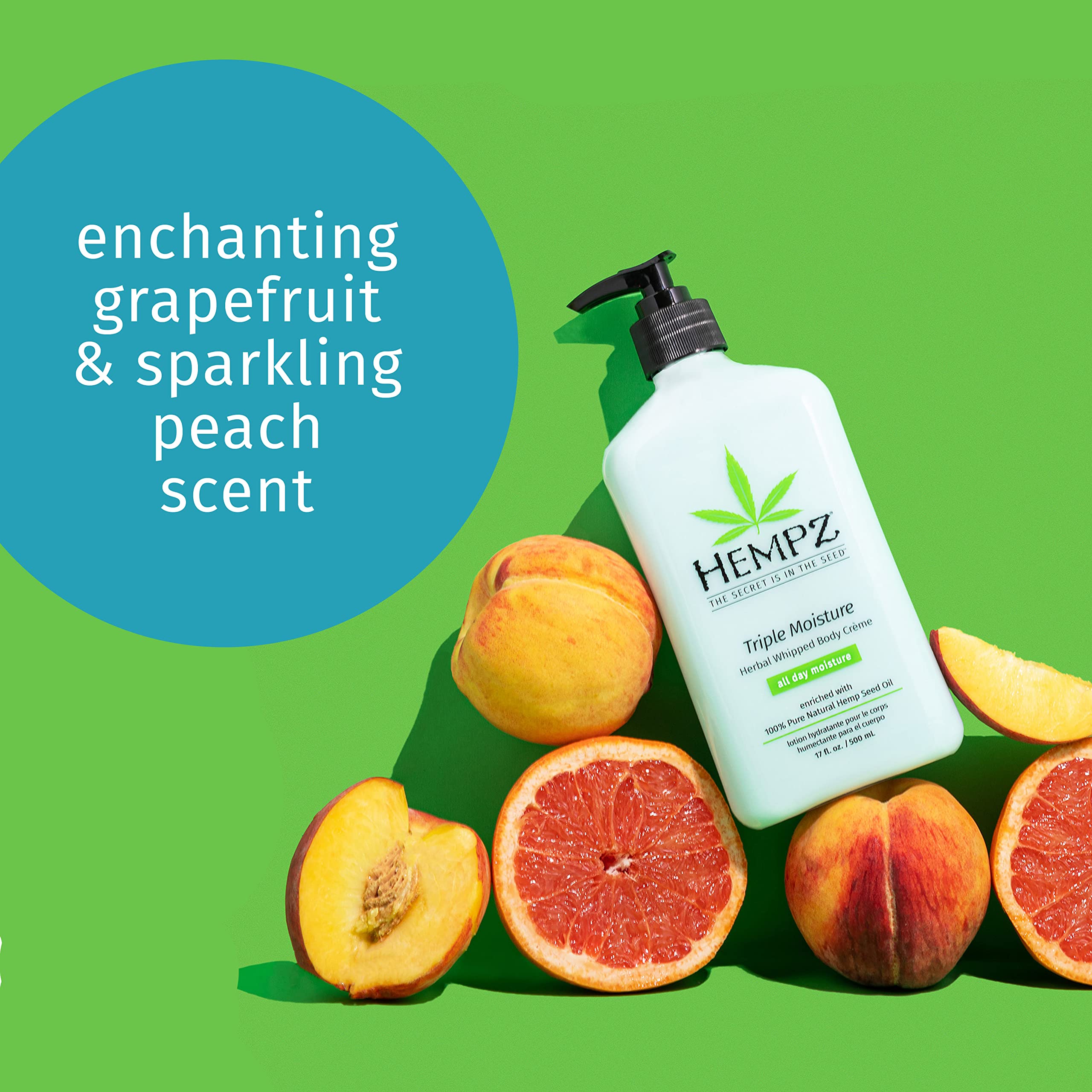 Yangu oil section emphasizing deep hydration in Hempz formula