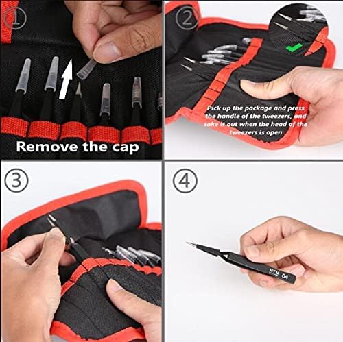 HengTianMei workbench setup showing versatile tweezers for crafts and electronics