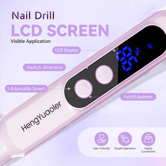 HengYuaoler nail drill ergonomic handle for secure grip during detailed shaping.