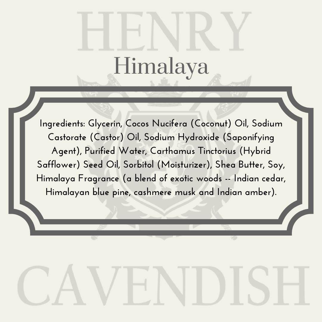 Henry Cavendish Himalaya fragrance oil bottle highlights subtle scent for a refined routine.