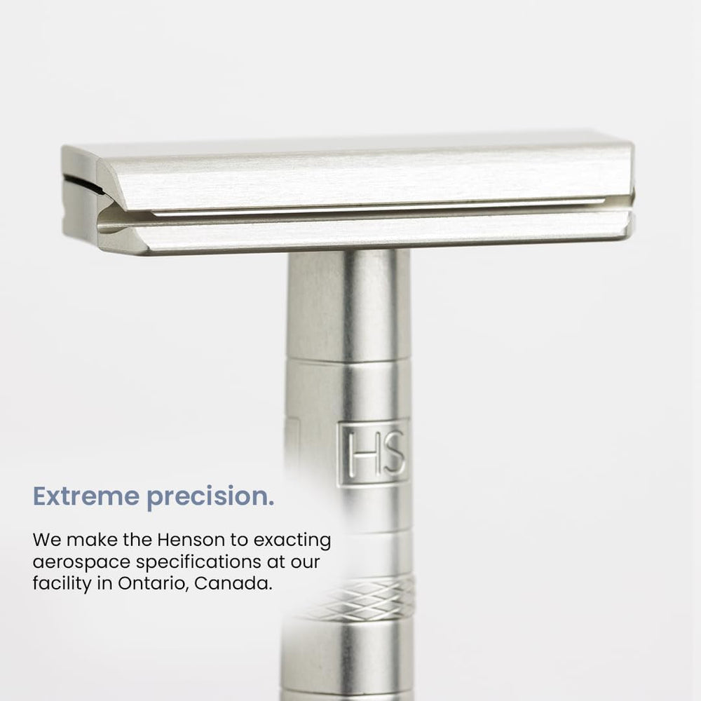 Henson Shaving Jet Black packaging shows eco-friendly, long-term value