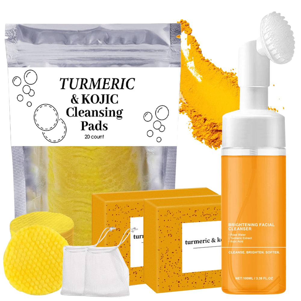 Hepanio turmeric wash brush for gentle cleansing and exfoliation.