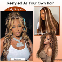 Hepnok 13x6 hd lace-front wig with skin-tone blend for seamless parting